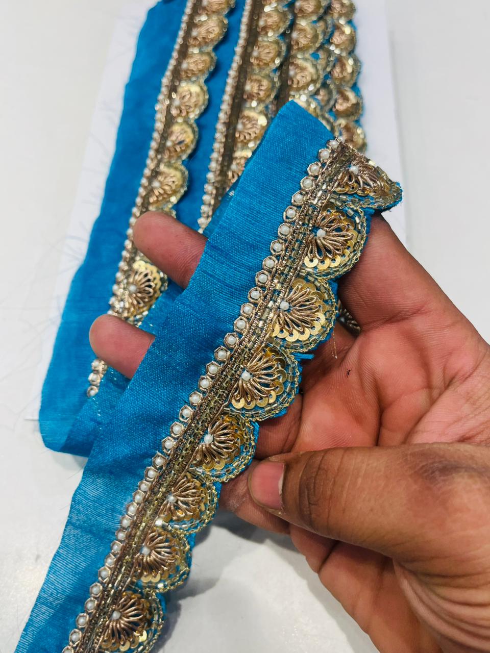 K.R KASAT - Blue Colour Lace